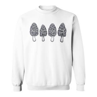Morel Mushrooms Hunters Vintage Retro Gift Sweatshirt - Thegiftio UK