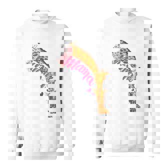 Mothers Day Giraffe Mom Animal Lover Mama Giraffe Sweatshirt - Thegiftio