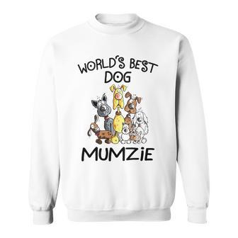 Mumzie Grandma Gift Worlds Best Dog Mumzie Sweatshirt - Seseable
