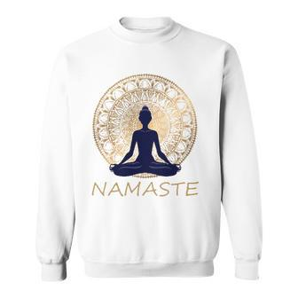 Namaste Yoga Dress Meditation Clothes Lotus Position Sweatshirt - Thegiftio UK