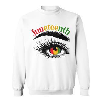 Official 4 Juneteenth - African American Women Black History Pride Sweatshirt | Favorety