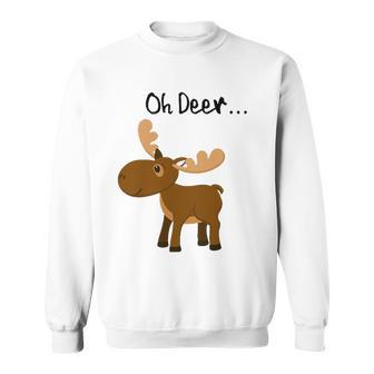 Oh Deer Cute Deer Save Wildlife Sweatshirt | Mazezy