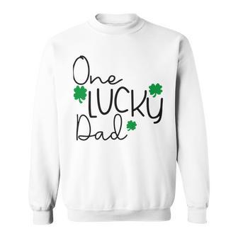 One Lucky Dad Funny St Patrick Day Sweatshirt | Favorety AU