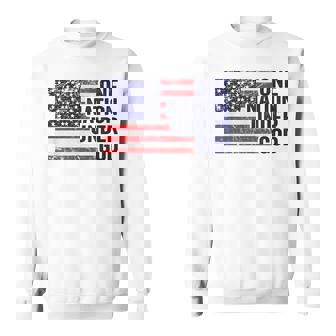 One Nation Under God - Usa Patriotic American Christian Flag Sweatshirt - Thegiftio UK