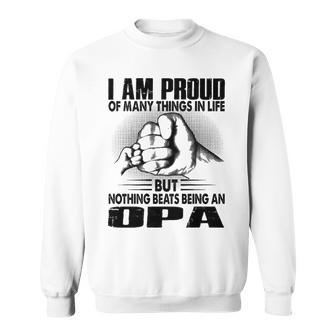 Opa Grandpa Gift Nothing Beats Being An Opa Sweatshirt - Seseable