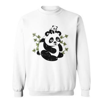 Papa Bear Panda Dad Baby Daddy Tee Cute Fathers Day Gift Sweatshirt | Mazezy CA