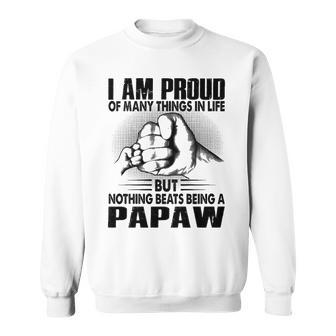 Papaw Grandpa Gift Nothing Beats Being A Papaw Sweatshirt - Seseable