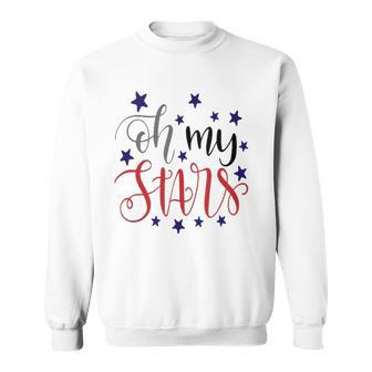 Patriotic Mom July 4Th America Usa Oh My Stars Women Sweatshirt | Mazezy