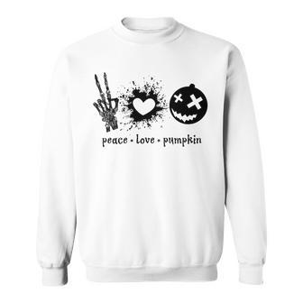 Peace Love Pumpkin Halloween Sweatshirt | Favorety DE