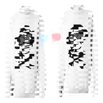 Pirate Monkey Dripping Monkey And Crossbones Sweatshirt - Thegiftio