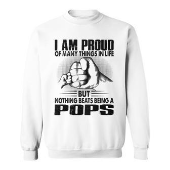 Pops Grandpa Gift Nothing Beats Being A Pops Sweatshirt - Seseable