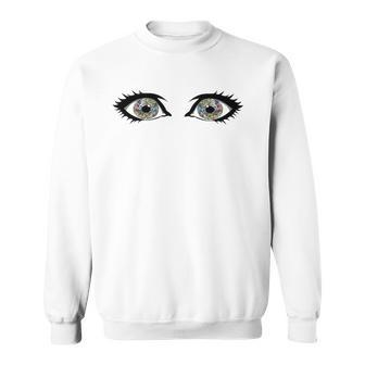 Psychedelic Eyeball Trippy Eyes Sweatshirt | Mazezy