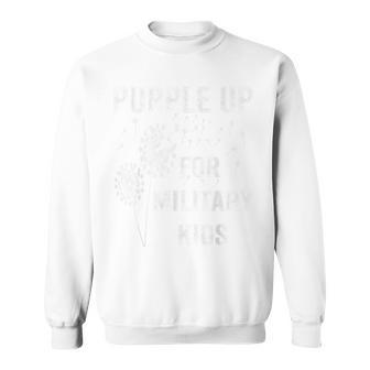 Purple Up For Military Kids - Month Of The Military Child Sweatshirt - Seseable