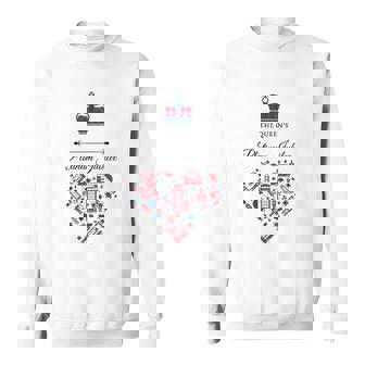 Queens Jubilee Queen Elizabeth Queen Crown Sweatshirt | Mazezy