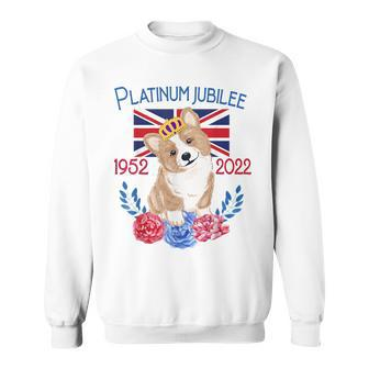 Queens Platinum Jubilee 2022 British Monarch Queen Corgi  Sweatshirt