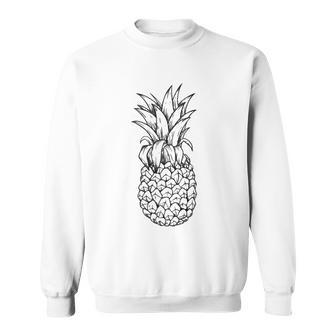 Retro Pineapple 80S Tropical Fruit Lover Gift Sweatshirt | Mazezy