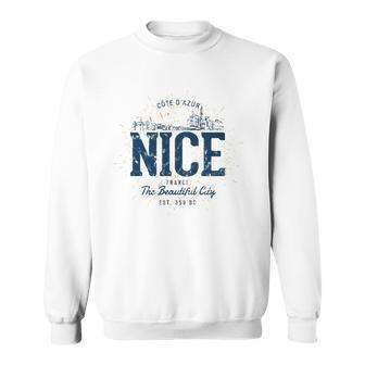 Retro Style Vintage Nice France Sweatshirt | Mazezy