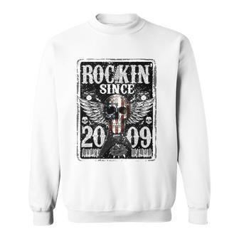 Rockin Since 2009 13 Years Old 13Th Birthday Classic Sweatshirt | Mazezy