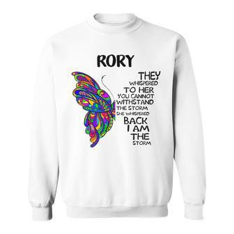 Rory Name Gift Rory I Am The Storm Sweatshirt - Seseable