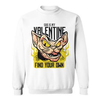 She Is My Valentine Cat Sweatshirt | Favorety