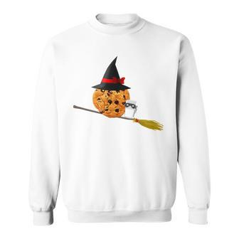 Silly Halloween Witch T - Cookie And Milk Masquerade Sweatshirt - Seseable
