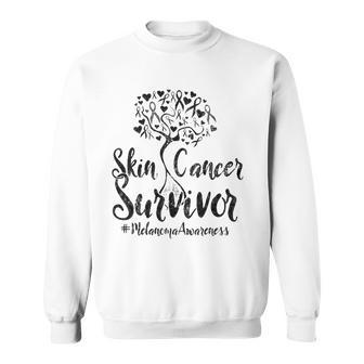 Skin Cancer Survivor- Melanoma Awareness Sweatshirt | Mazezy