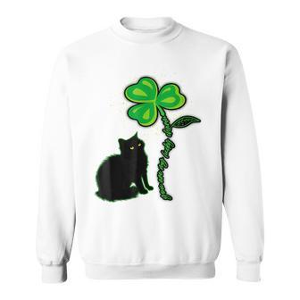 St Patricks Day Black Cat My Lucky Charm Sweatshirt | Favorety DE