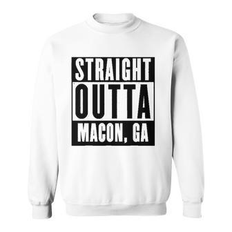 Straight Outta Georgiamacon Home Tee V Neck Sweatshirt | Mazezy