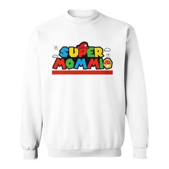 Super Mommio Funny Cute Mother Video Game Lovers Sweatshirt - Thegiftio UK