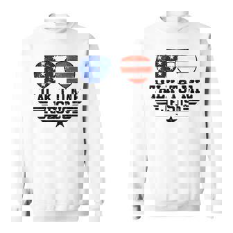 Talk To Me Jesus Glasses Usa Flag Sweatshirt - Thegiftio