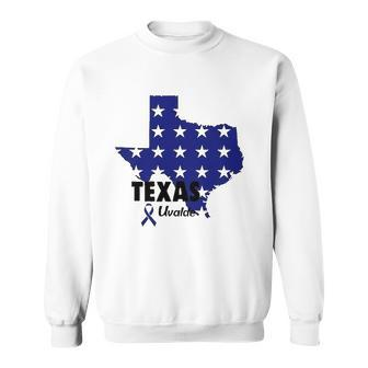 Texas Uvalde Texas Map Pray For Uvalde Uvalde Strong Sweatshirt | Mazezy