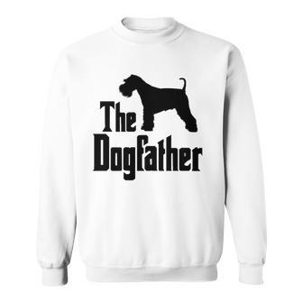 The Dogfather - Miniature Schnauzer Funny Dog Gift Idea Classic Sweatshirt | Mazezy