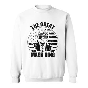 The Great Maga King The Return Of The Ultra Maga King Donald Trump Sweatshirt | Mazezy