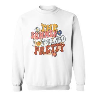 The Summer I Turned Pretty Flowers Daisy Retro Vintage Sweatshirt - Seseable