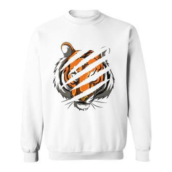 Tiger Stripes Zoo Animal Tiger Sweatshirt - Thegiftio UK