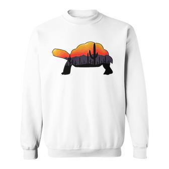 Tortoise Landscape Turtle Lovers Gift Sweatshirt | Mazezy