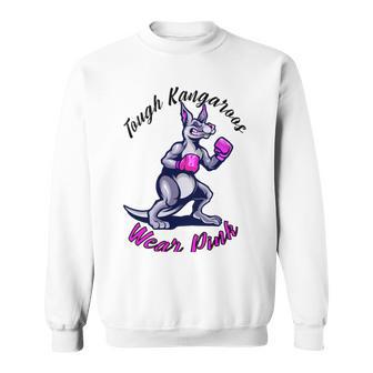 Tough Kangaroos Wear Pink In Support Of Breast Cancer Awareness Sweatshirt | Favorety AU