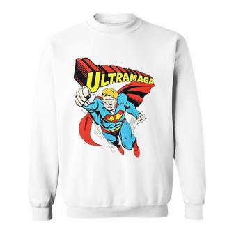 Ultra Maga Funny Pro Trump Maga Super Ultra Maga 2024 Superherio Sweatshirt - Thegiftio UK