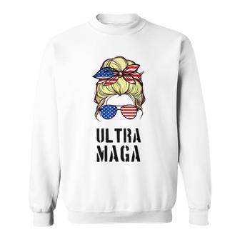 Ultra Mega Messy Bun 2022 Trump Republicans Conservatives Sweatshirt | Favorety AU