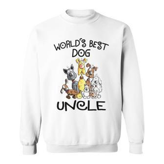 Uncle Gift Worlds Best Dog Uncle Sweatshirt - Seseable