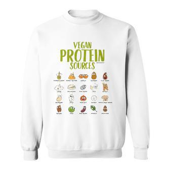 Vegan Protein For Vegans And Vegetarians Sweatshirt - Thegiftio UK
