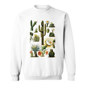 Vintage 70S Cactus Boho Botanical Garden Wild Plant Sweatshirt - Thegiftio UK