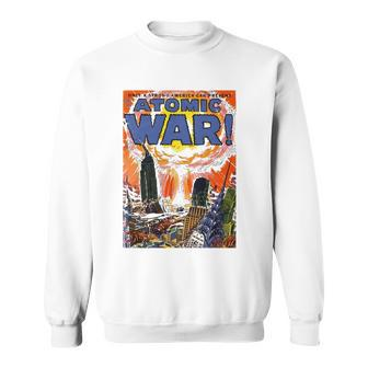 Vintage War Art-Atomic War Comic Book Nuclear War Sweatshirt - Thegiftio UK