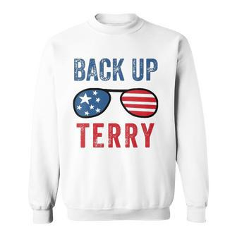 Womens Back Up Terry Put It In Reverse Fireworks Funny 4Th Of July V-Neck Sweatshirt | Mazezy UK
