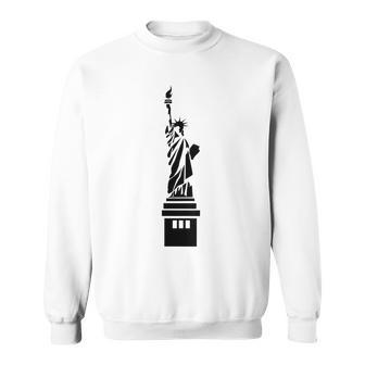 Womens Fourth Of July Freedom Statue Of Liberty Sweatshirt - Thegiftio UK