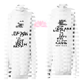 Womens Keep Calm Im A Reiki Master Light Worker Gift Sweatshirt | Mazezy