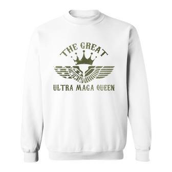 Womens The Great Ultra Maga Queen Sweatshirt | Mazezy