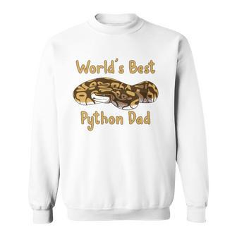 Worlds Best Python Dad Snake Owner Sweatshirt | Mazezy