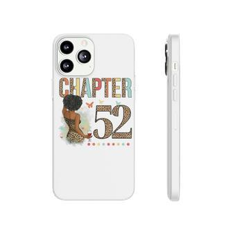 Chapter 52 Years Old 52Nd Birthday Leopard Afro Black Womens Phonecase iPhone - Seseable