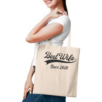 2Nd Wedding Aniversary Gift For Her - Best Wife Since 2020 Married Couples Tote Bag | Mazezy